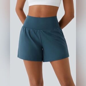 HALARA Teal Blue Active Skort Shorts